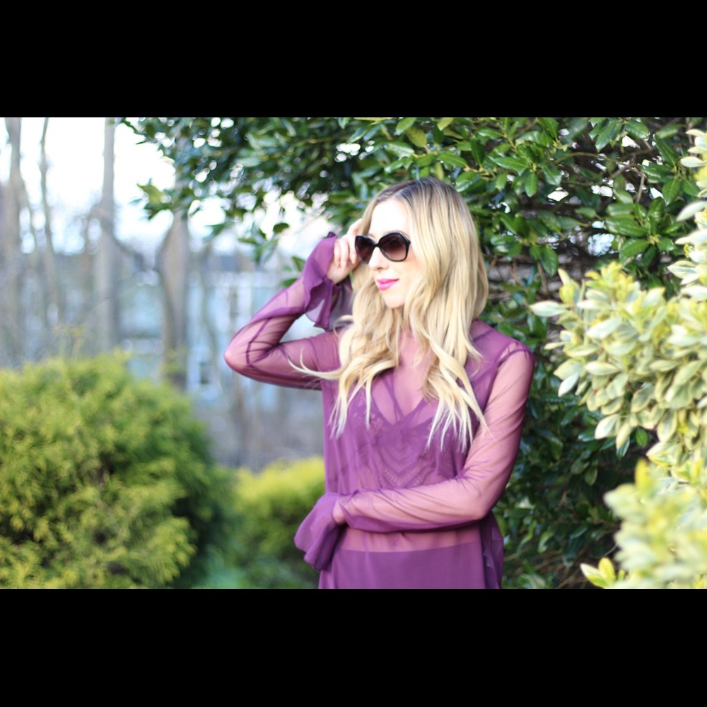 Zara sheer tunic
